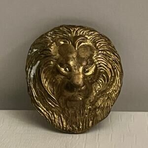 Gold Vintage Lion Adjustable Ring
